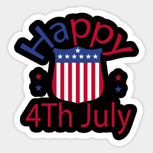 Happy 4Th July - Funny Gift For Women ,Men ,Friend Sticker